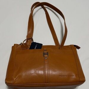 Spikes&Sparrow Tan Brown Genuine Leather Shoulder Bag NWT